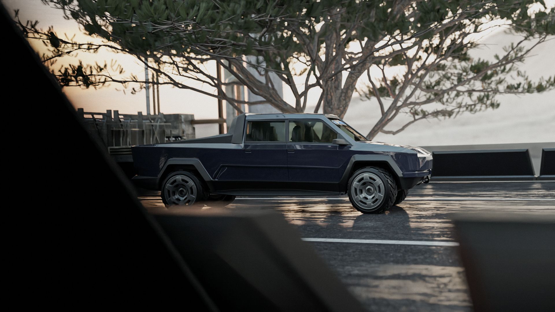 Exclusive Renderings Reveal An Almost Normal-Looking Tesla Cybertruck
