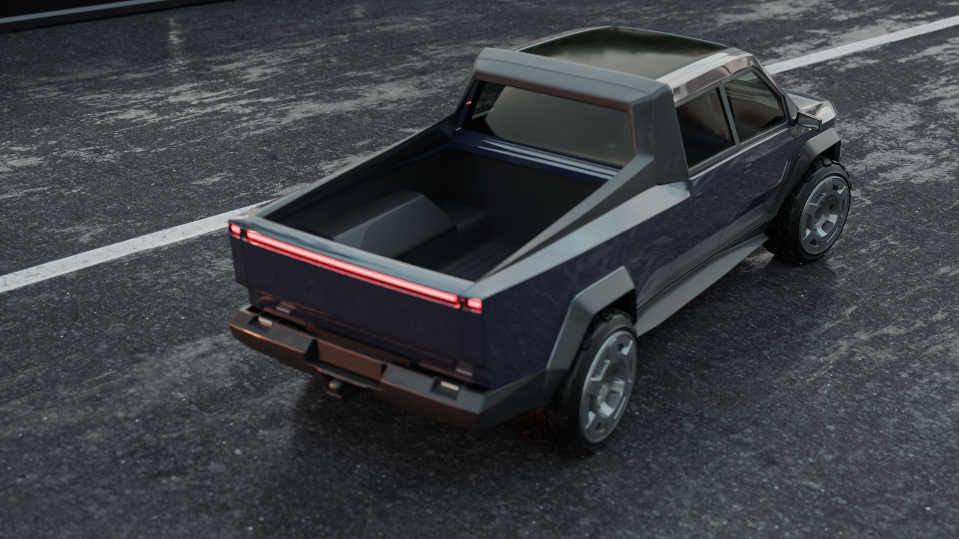 Exclusive Renderings Reveal An Almost Normal-Looking Tesla Cybertruck