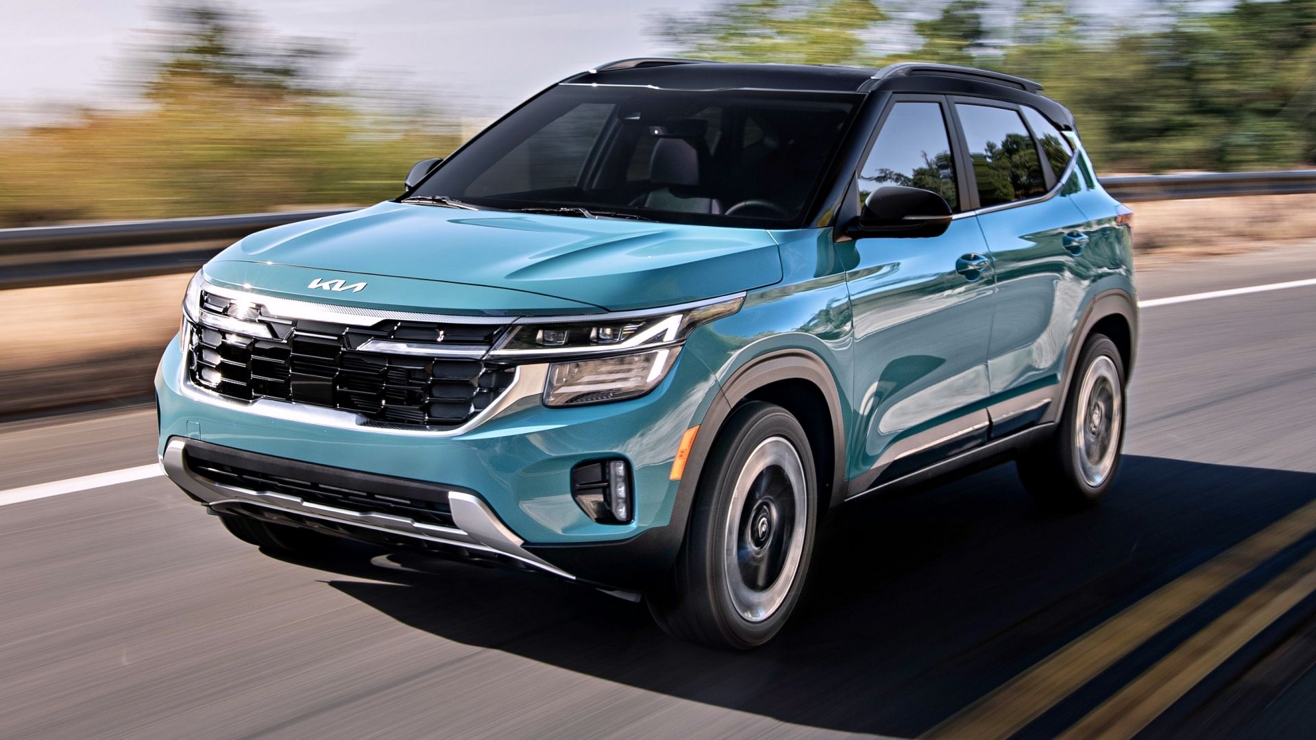 Blue 2024 Kia Seltos