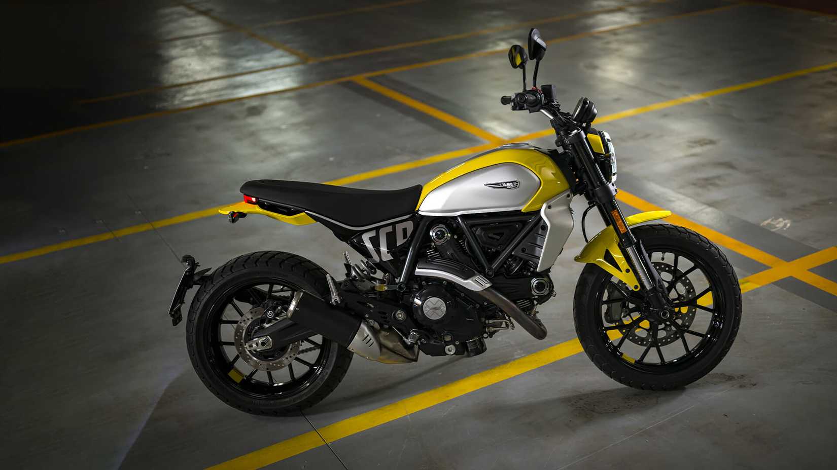 Ducati Scrambler icon still side profile shot