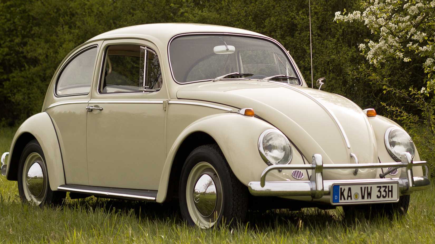 parked Volkswagen Beetle