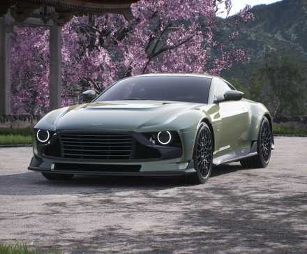 A front 3/4 rendering of the 2024 Aston Martin Valour