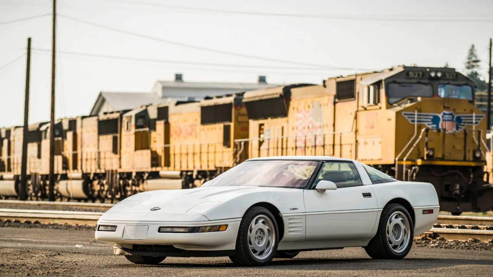 White Chevrolet Corvette ZR-1