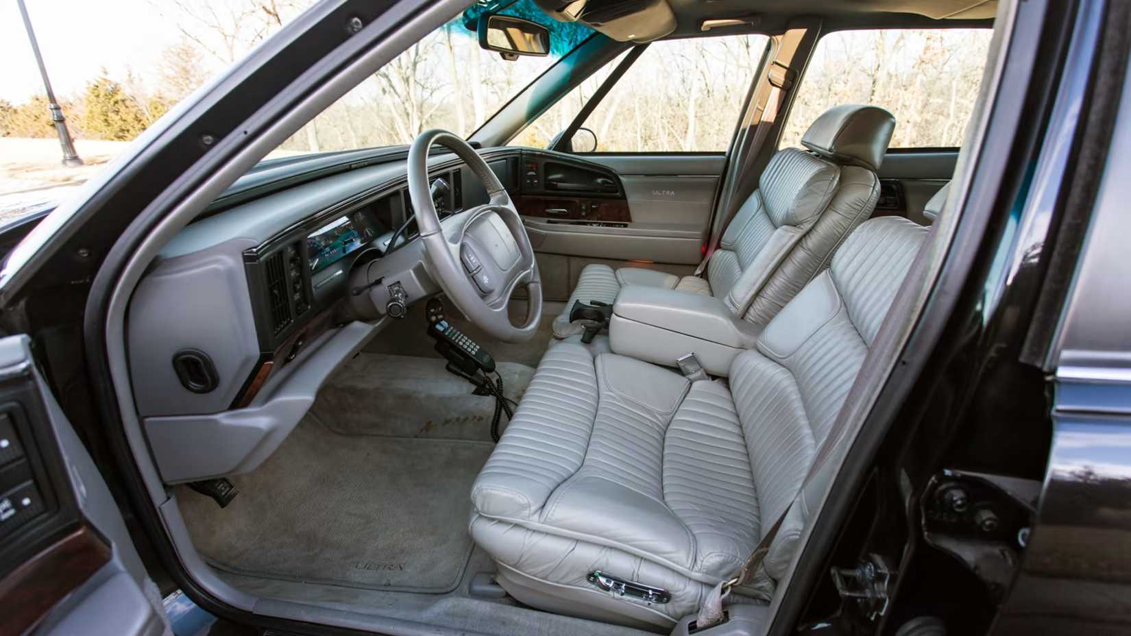 1996 Buick Park Avenue interior shot showing front seats