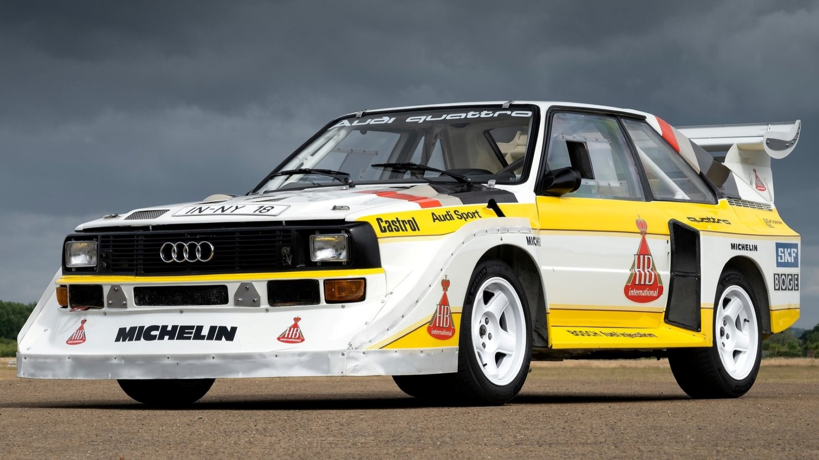 Front 3/4 of the legendary 1985 Audi Sport Quattro S1
