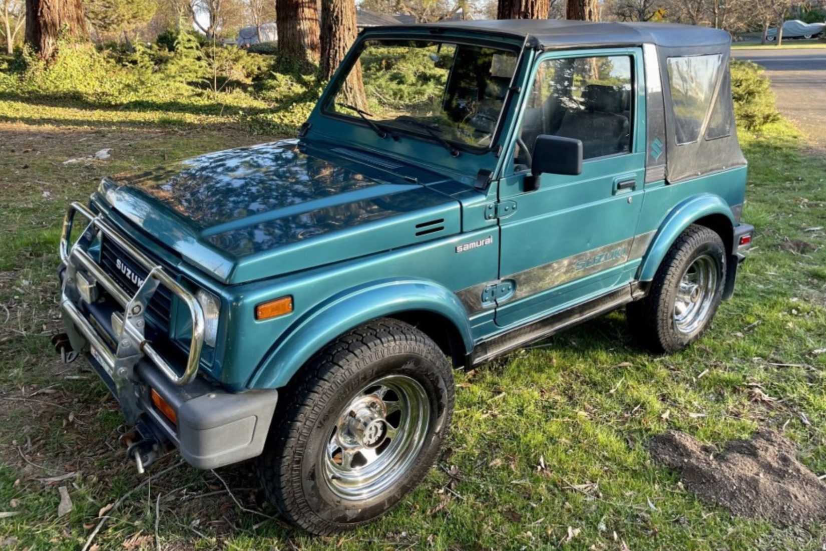Blue Suzuki Samurai