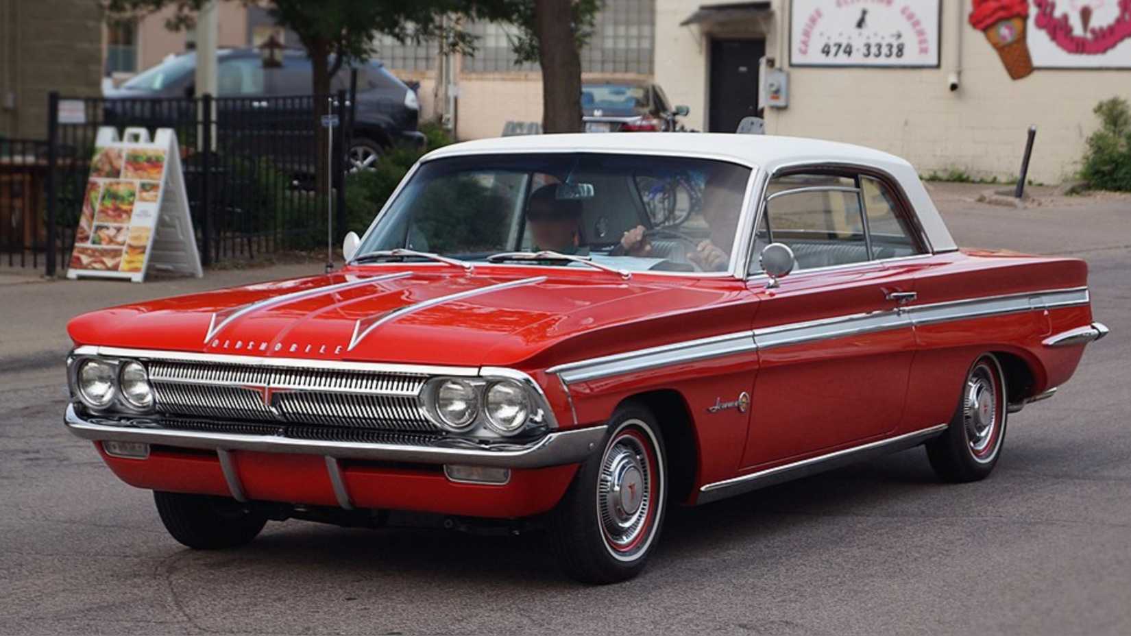 Red 1962 Oldsmobile Cutlass Jetfire
