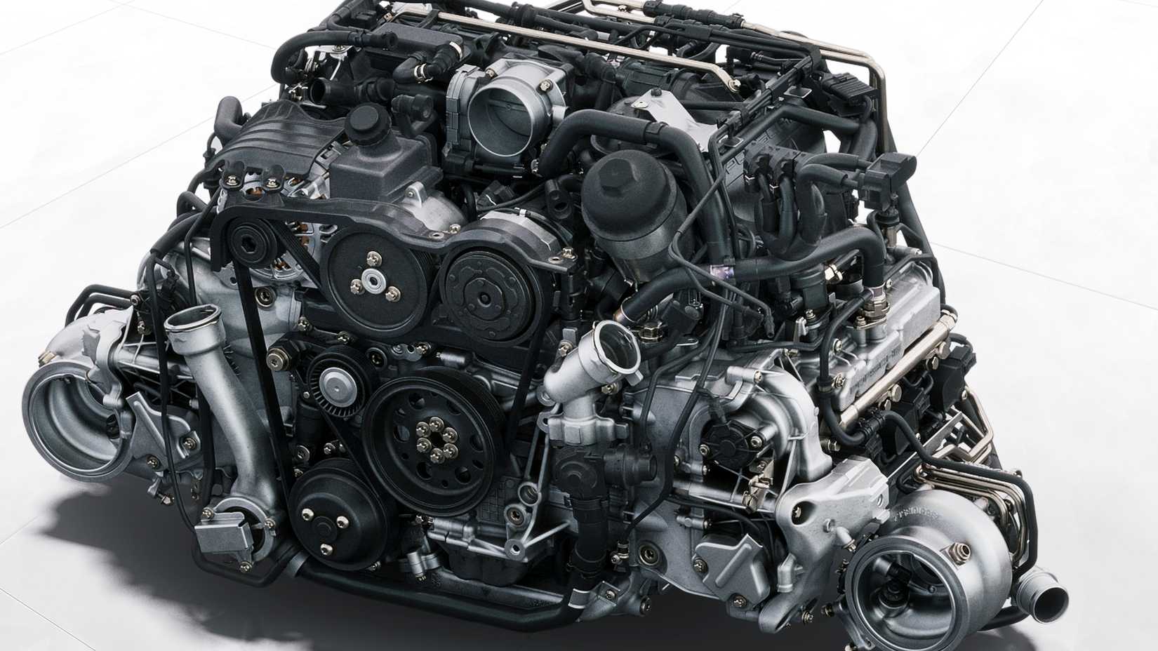The 992 Porsche 911 Turbo S engine