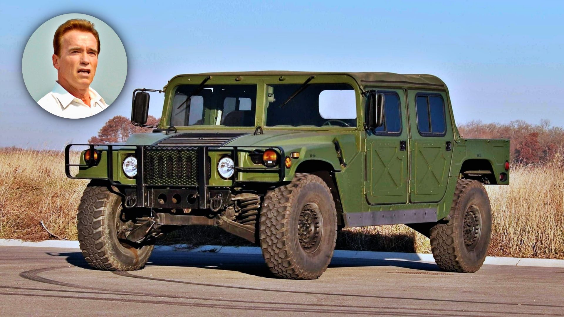 Green 1992 AM General Humvee
