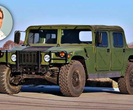 Green 1992 AM General Humvee