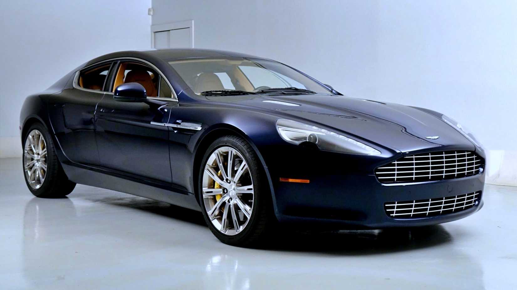 Blue 2010 Aston Martin Rapide