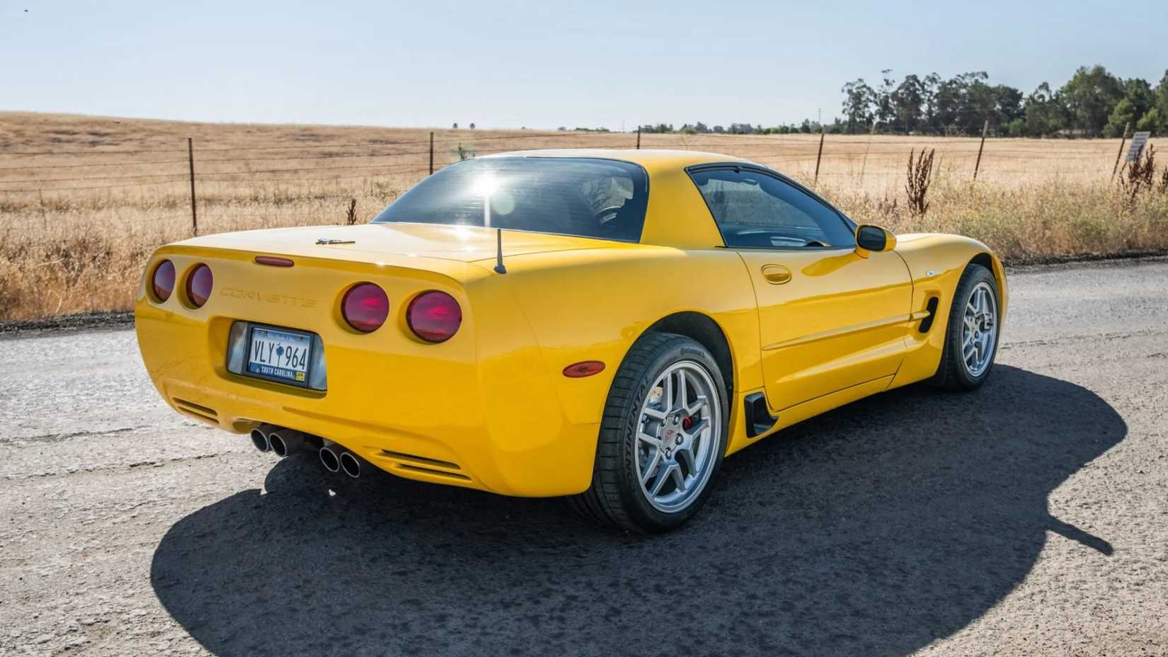 Yellow 2002 Chevrolet Corvette Z06