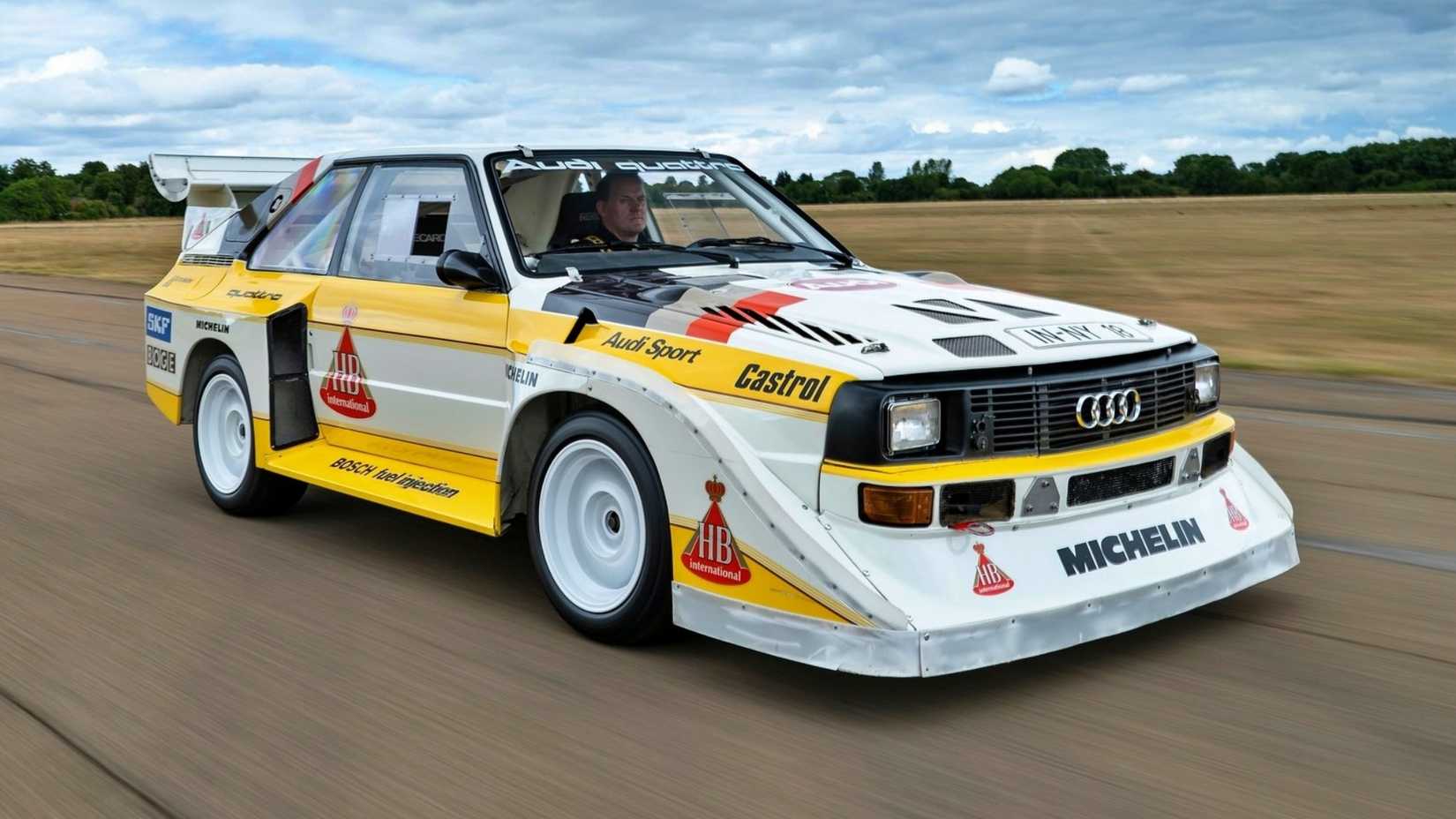 White Audi Sport Quattro S1
