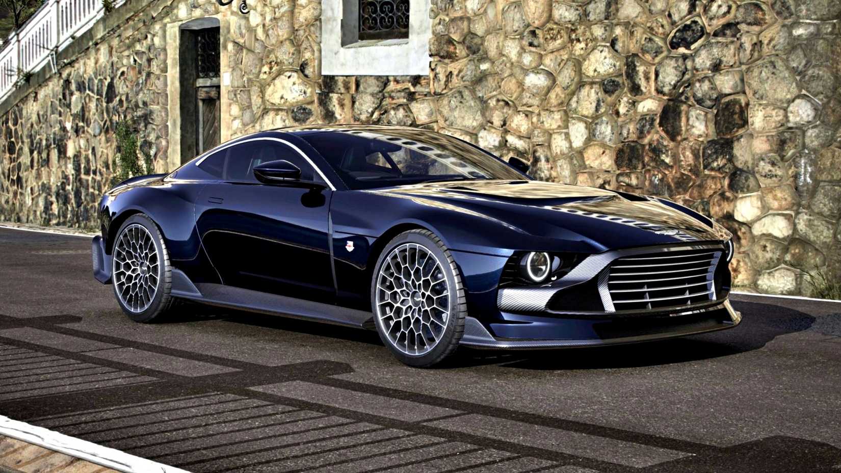 Blue Aston Martin Valor