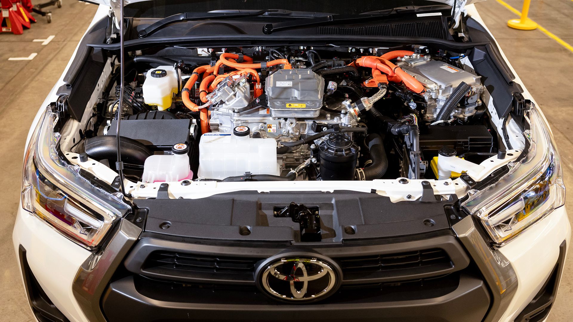2023 Toyota Hilux Hydrogen prototype, under-hood view