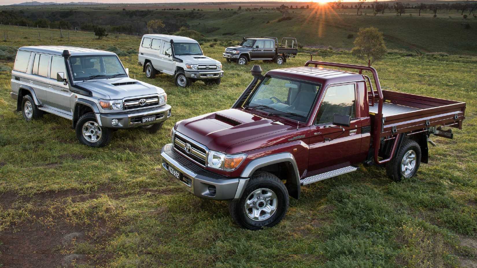 Quatro Toyota Land Cruiser Série 70