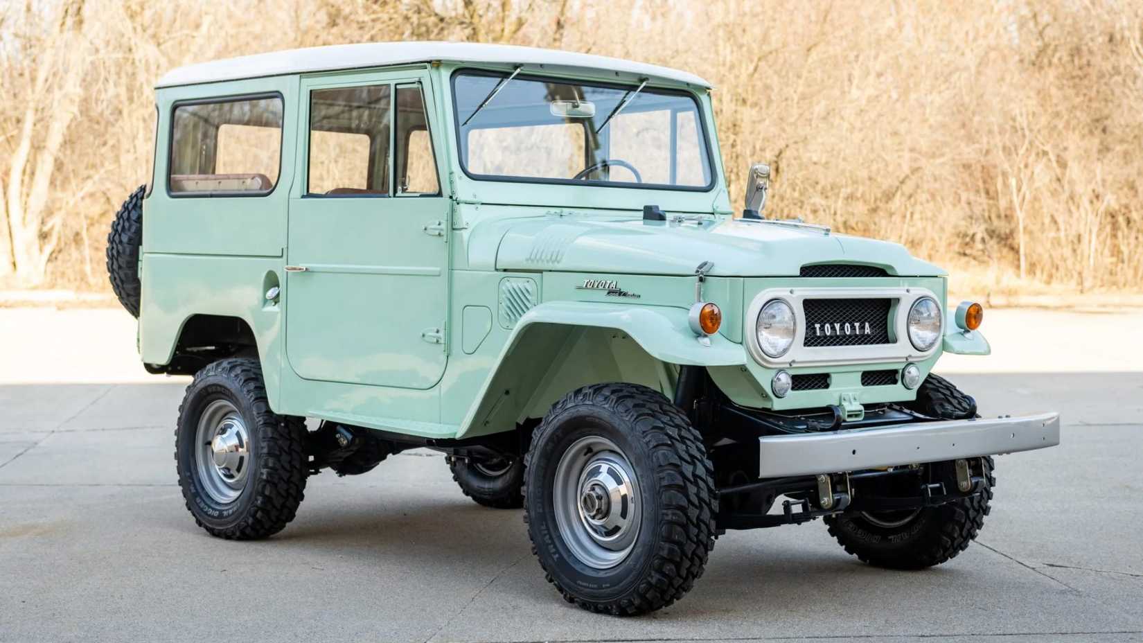 Mint Green Toyota Land Cruiser FJ40