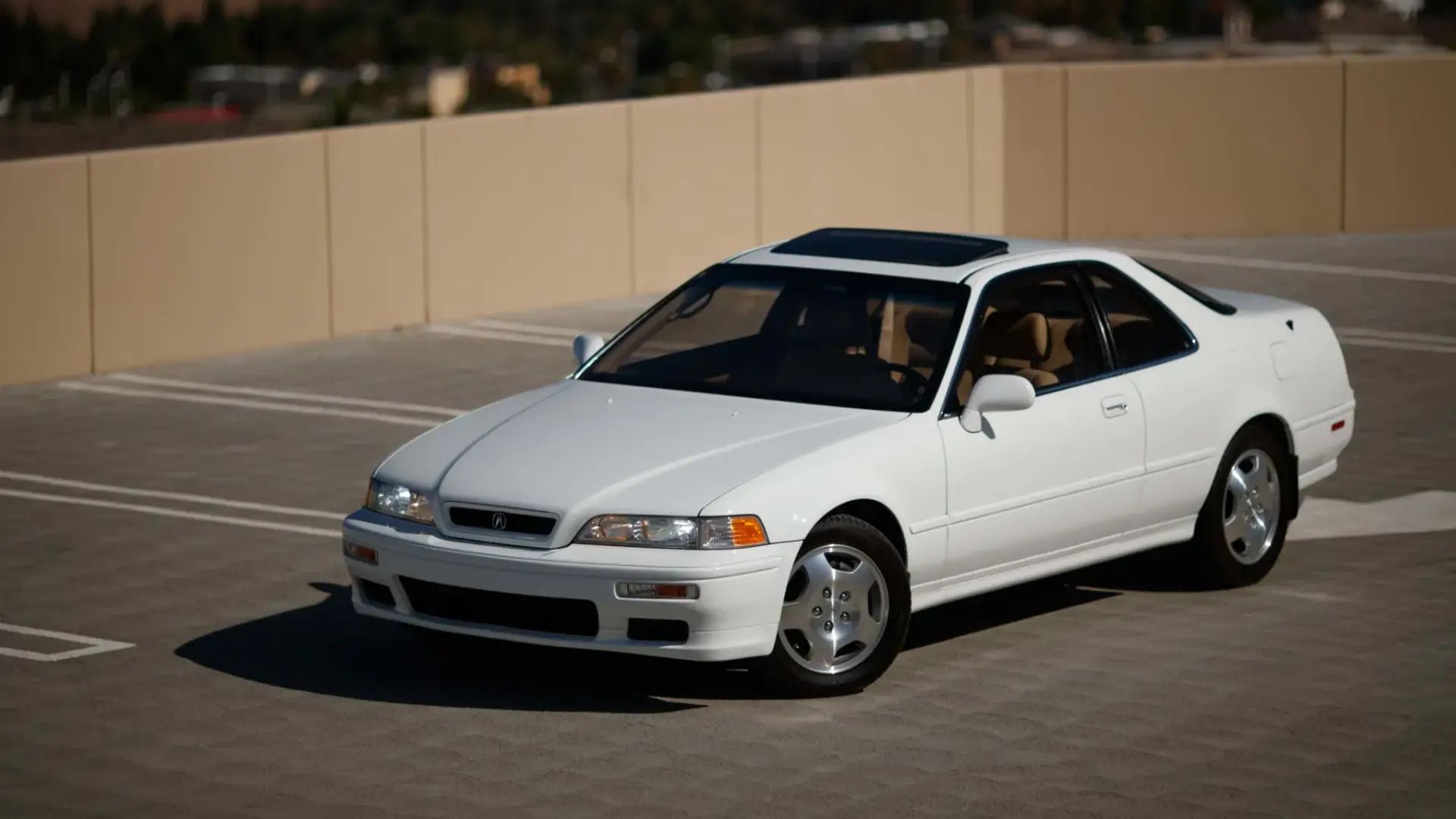 White Acura Legend Coupe BAT