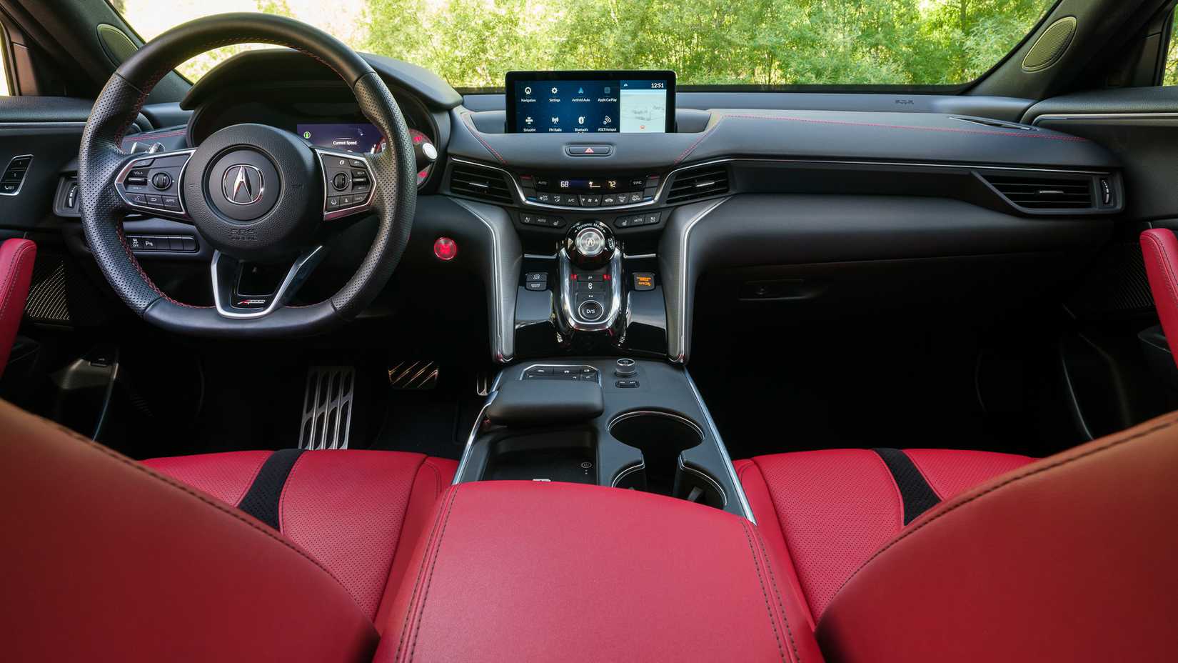 2024 Acura TLX Type S interior shot of the front cabin