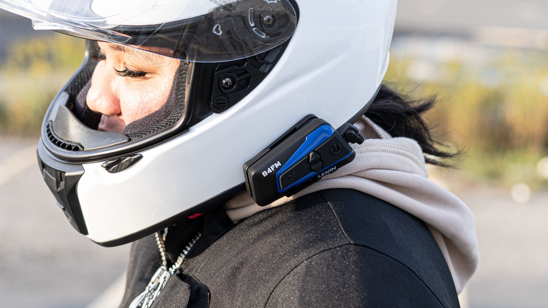 LEXIN B4FM Intercomunicador Casco Moto Bluetooth 4 Motoristas Reducción de Ruido
