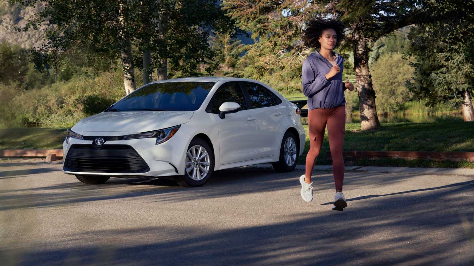 White 2024 Toyota Corolla Hybrid 