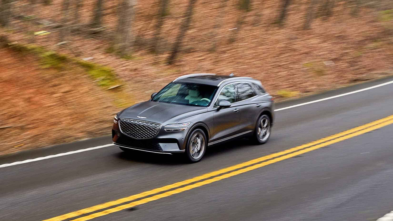 Genesis Electrified GV70 action shot