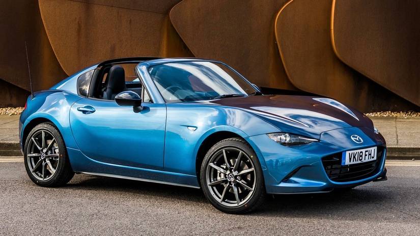 2018 blue Mazda MX-5 RF