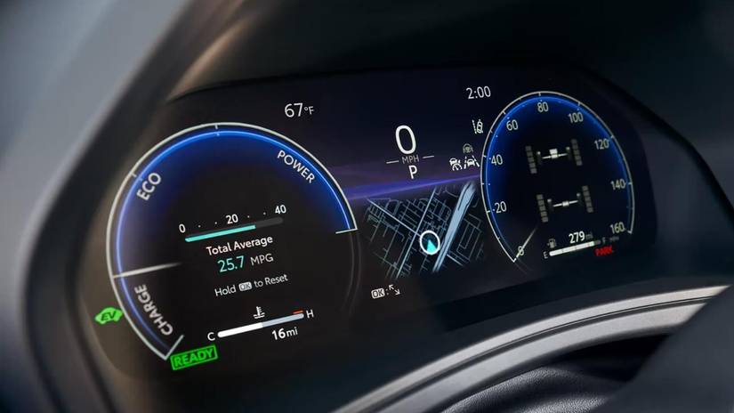 Toyota Grand Highlander Hybrid MID Panel