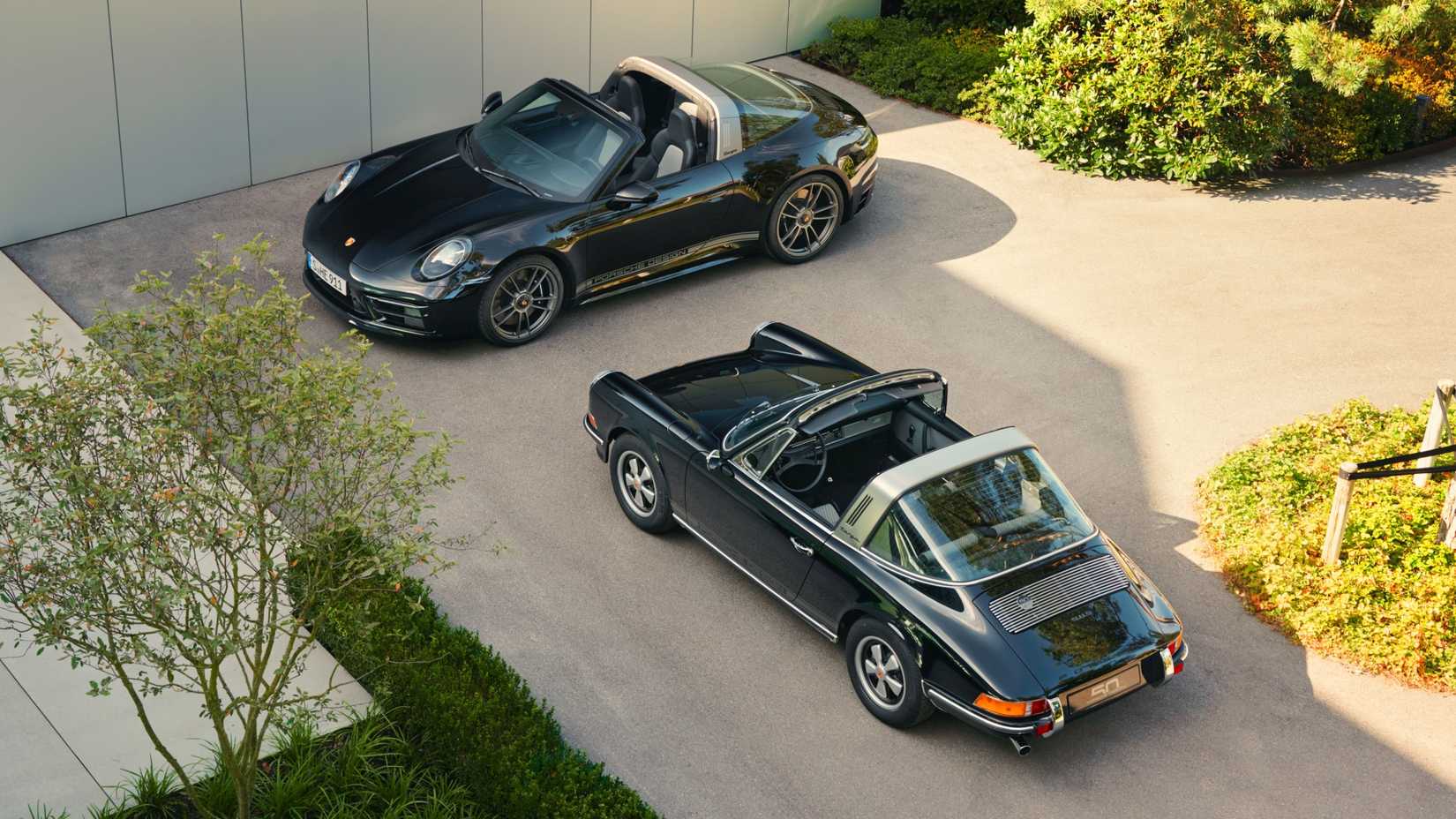 Porsche 911 Targa from above