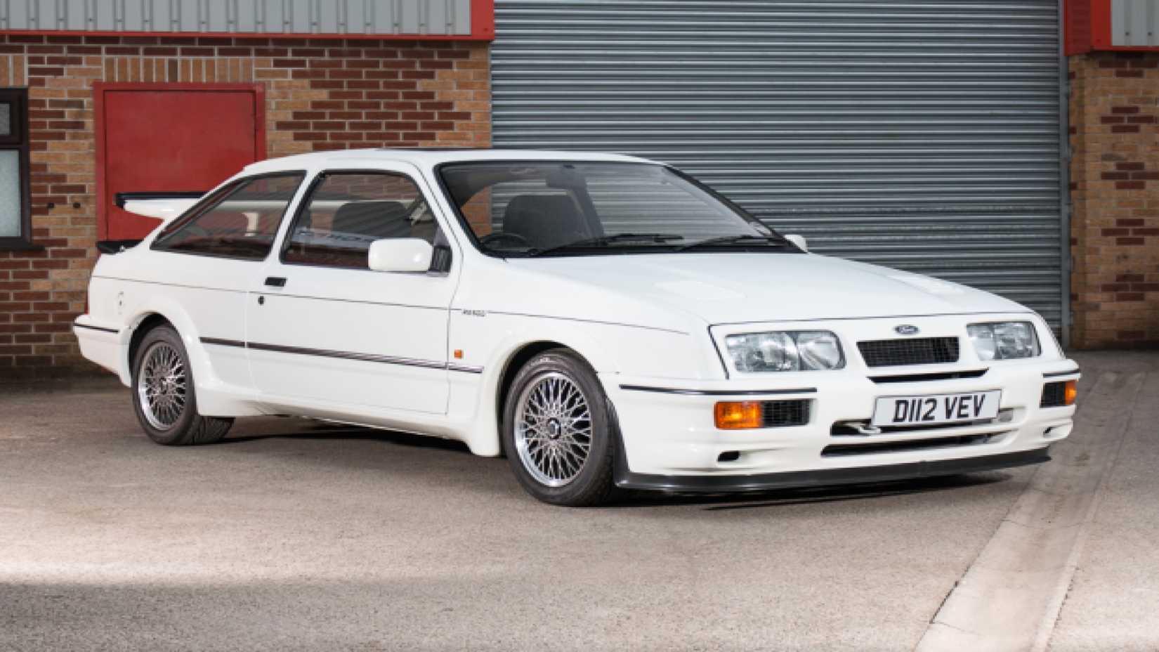 White Ford Sierra Cosworth RS500