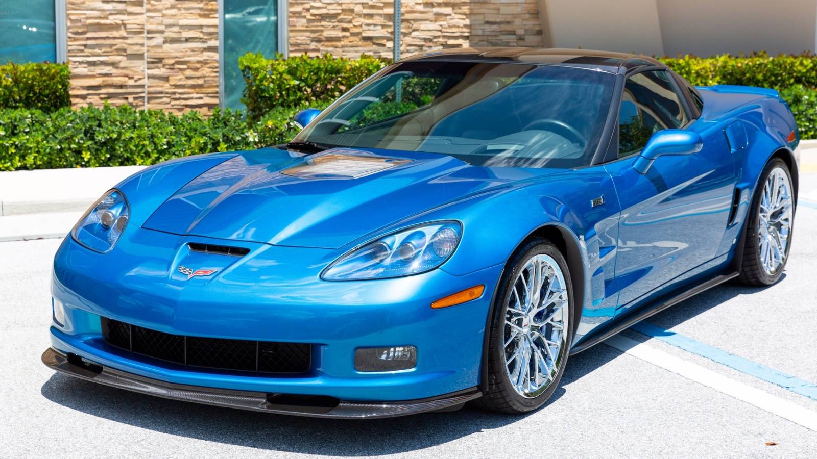 Blue Supercharged Emblems For Chevy Corvette C5 C6 Z06 LS1 – Silver Finish