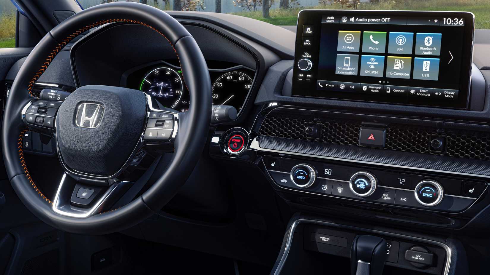 Driver-side dashboard of the 2023 Honda CR-V Hybrid