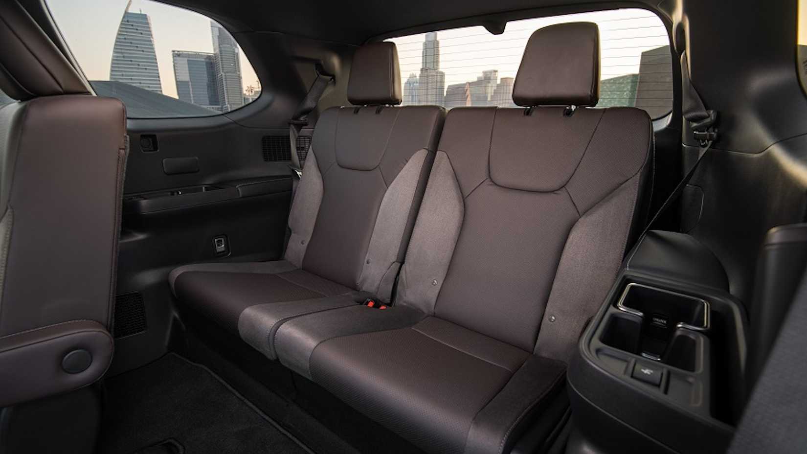2024 Lexus TX 550h+ third row with brown leather