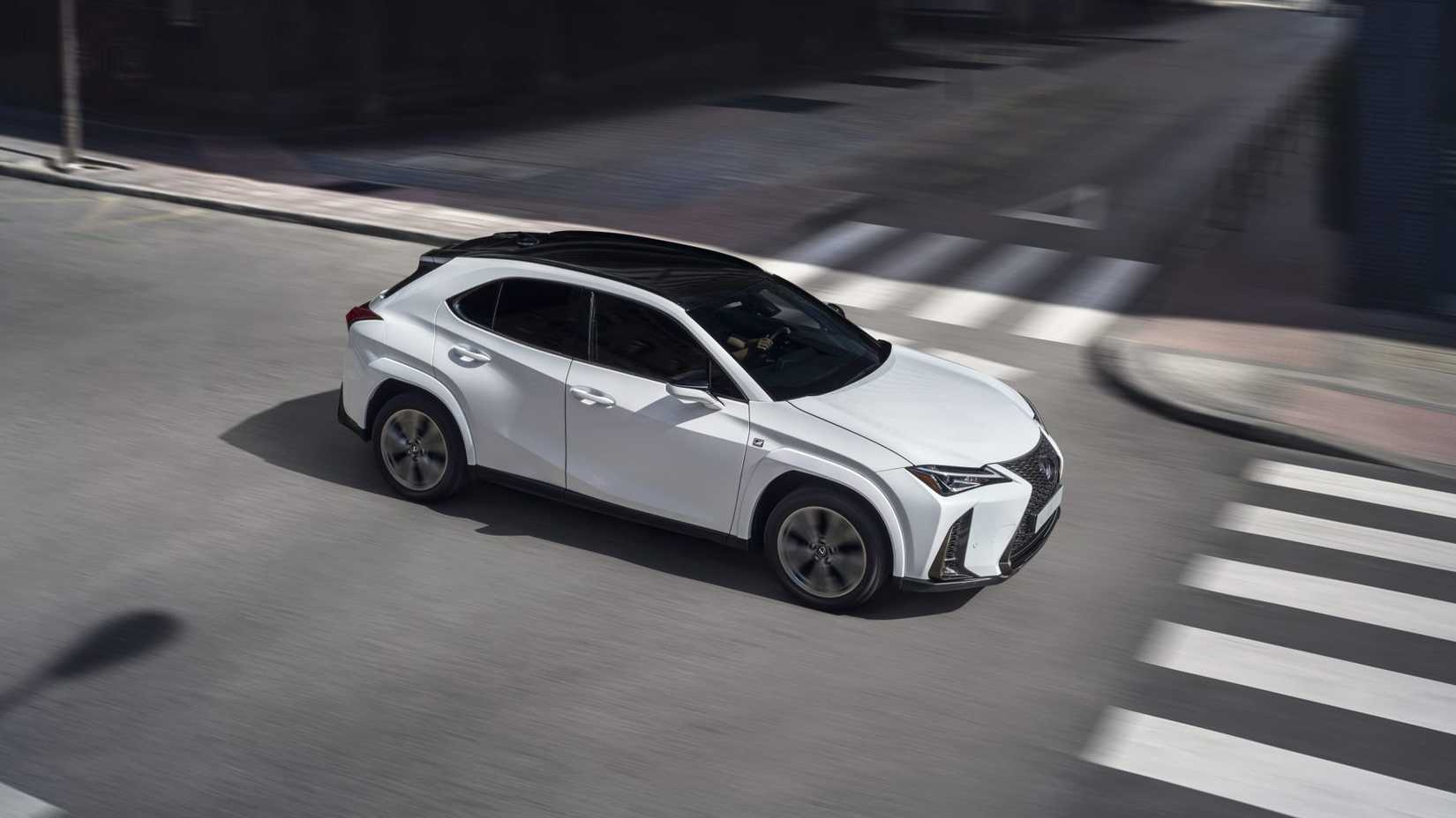 2024 Lexus UX 250h F-Sport top-down driving