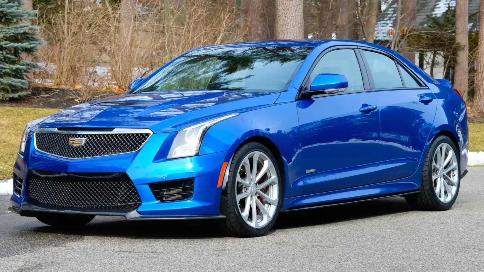 Blue 2016 Cadillac ATS-V Sedan
