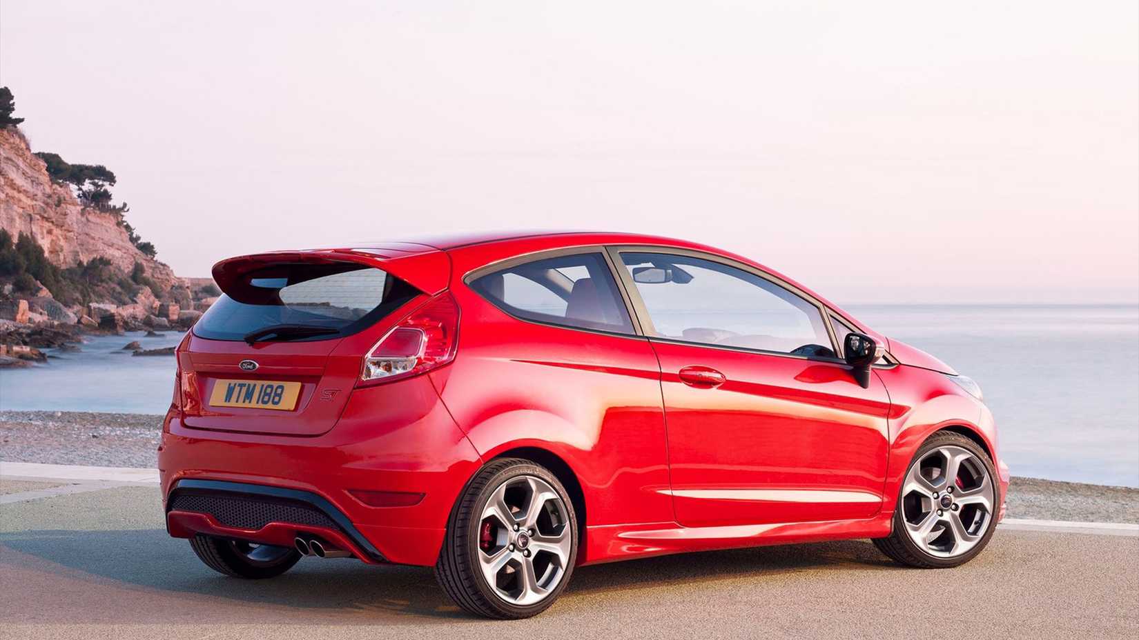 2015 red Ford Fiesta ST 