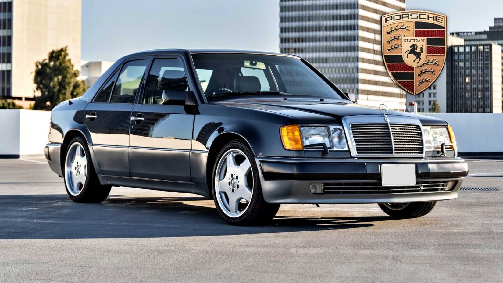 Black 1992 Mercedes-Benz 500E 