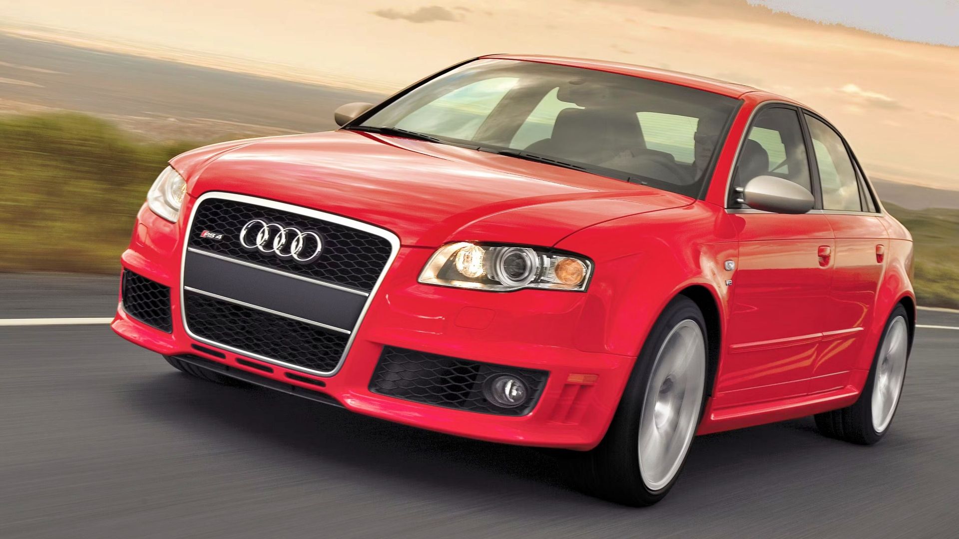Audi RS4 B7 vermelho 2007