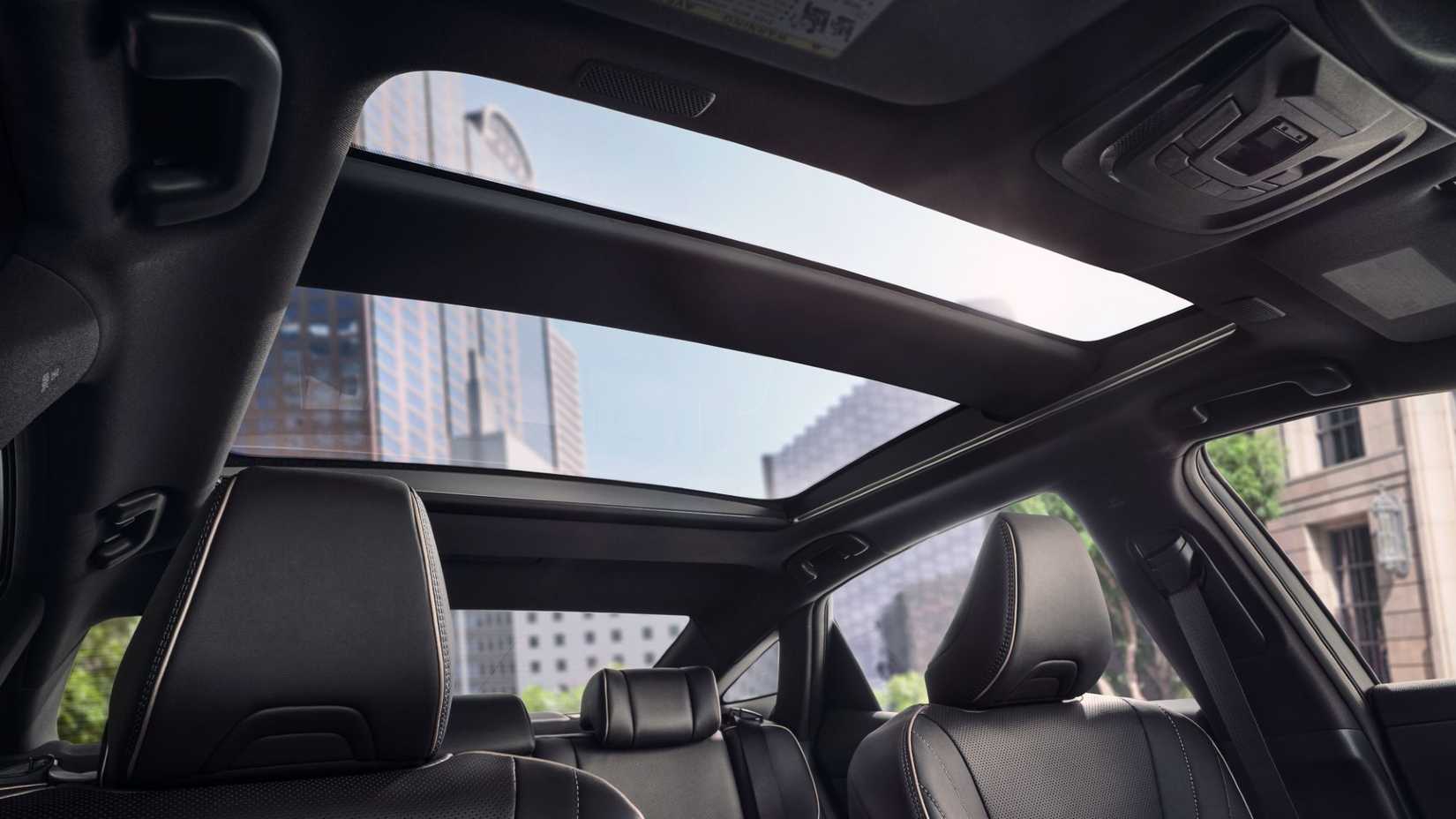 2024 Toyota Crown interior shot showing sunroof