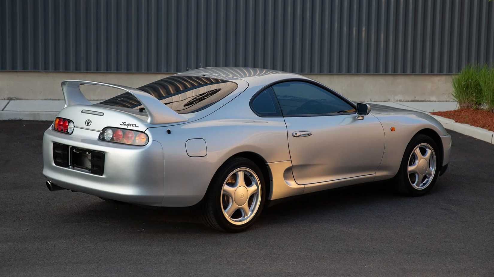 A Silver 1993 Toyota Supra MK 4 