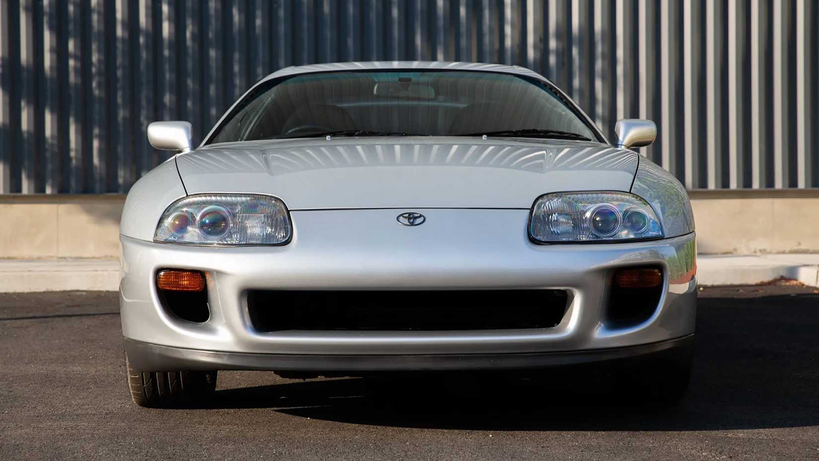 A Silver 1993 Toyota Supra MK 4 