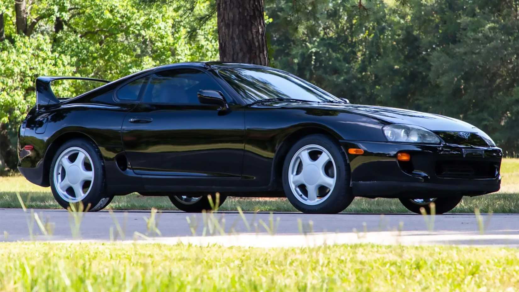 A Black 1994 Toyota Supra MK 4
