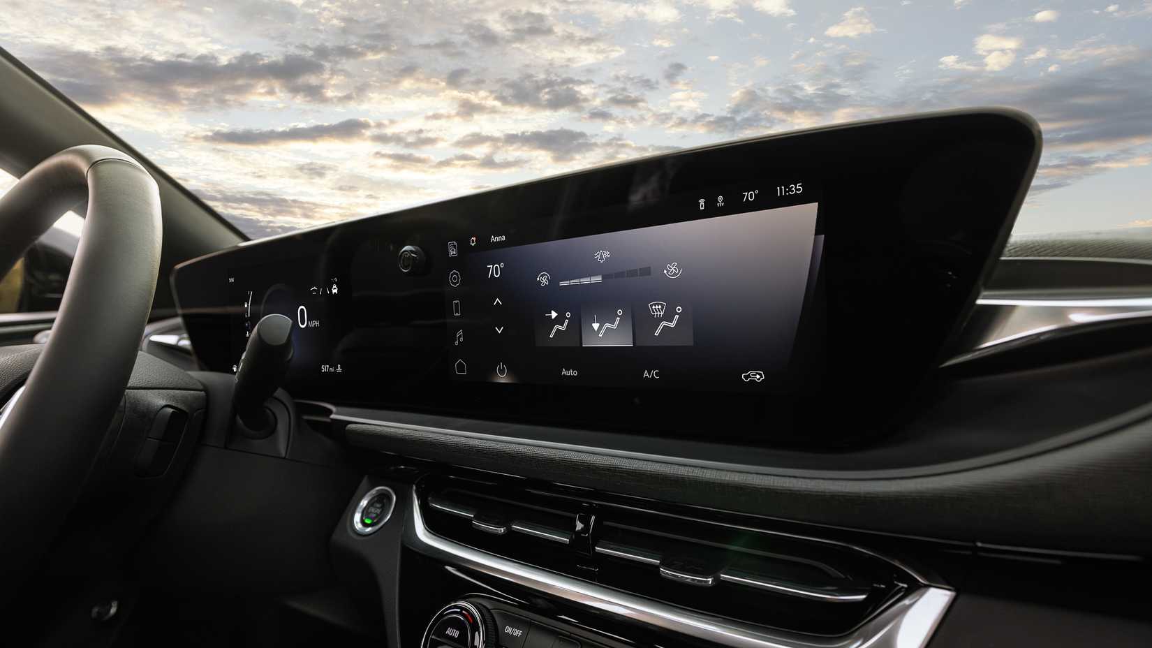 2024 Buick Envista interior shot of the screen