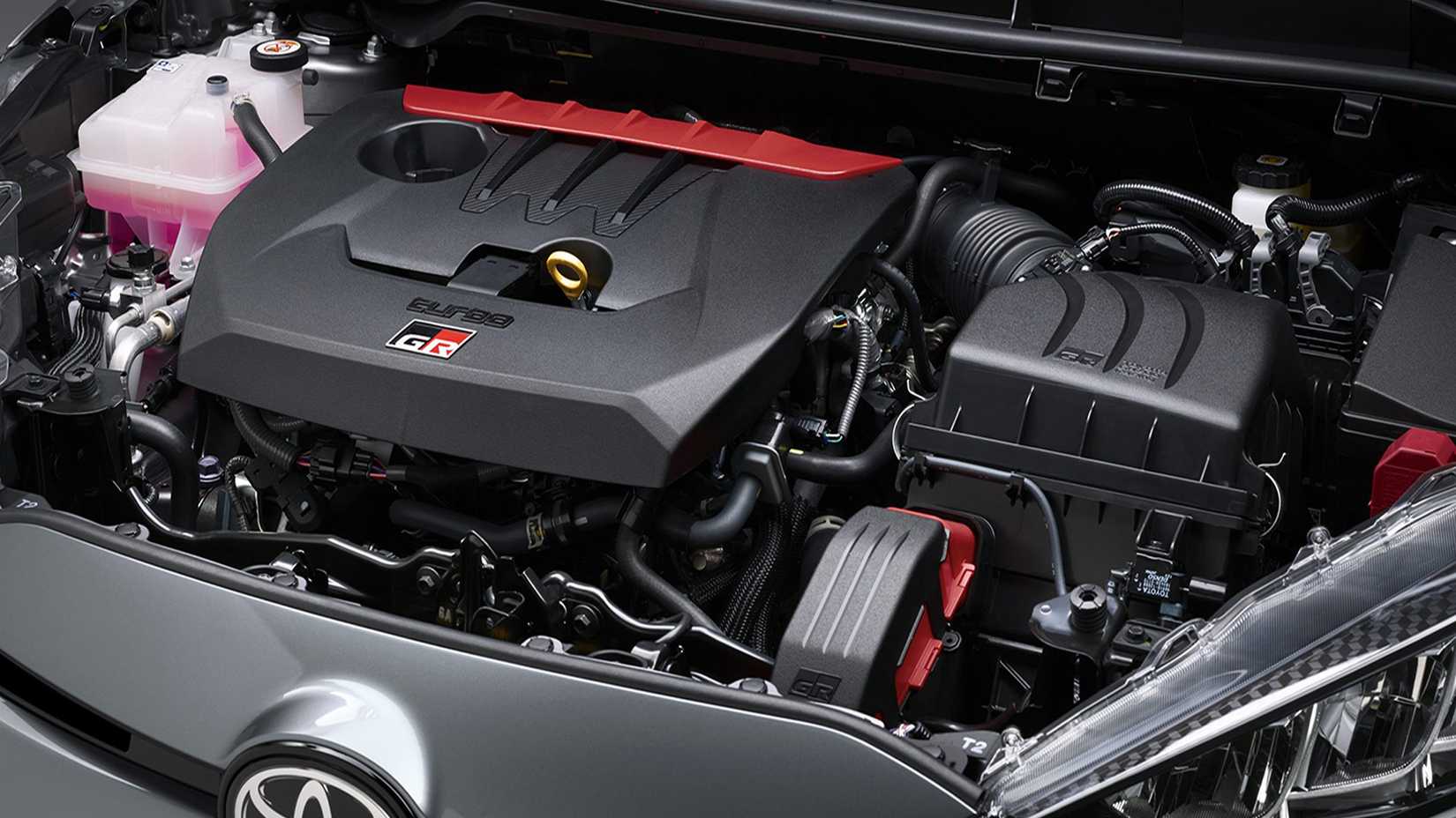 The 2024 Toyota GR Yaris Engine close-up