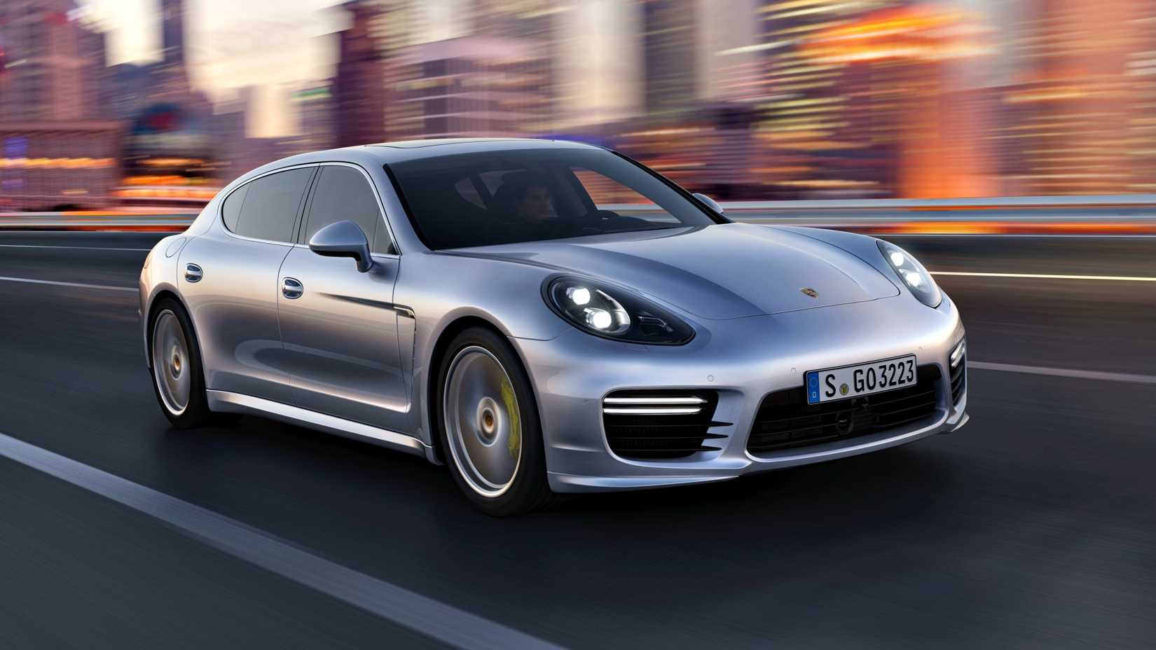 Silver Porsche Panamera