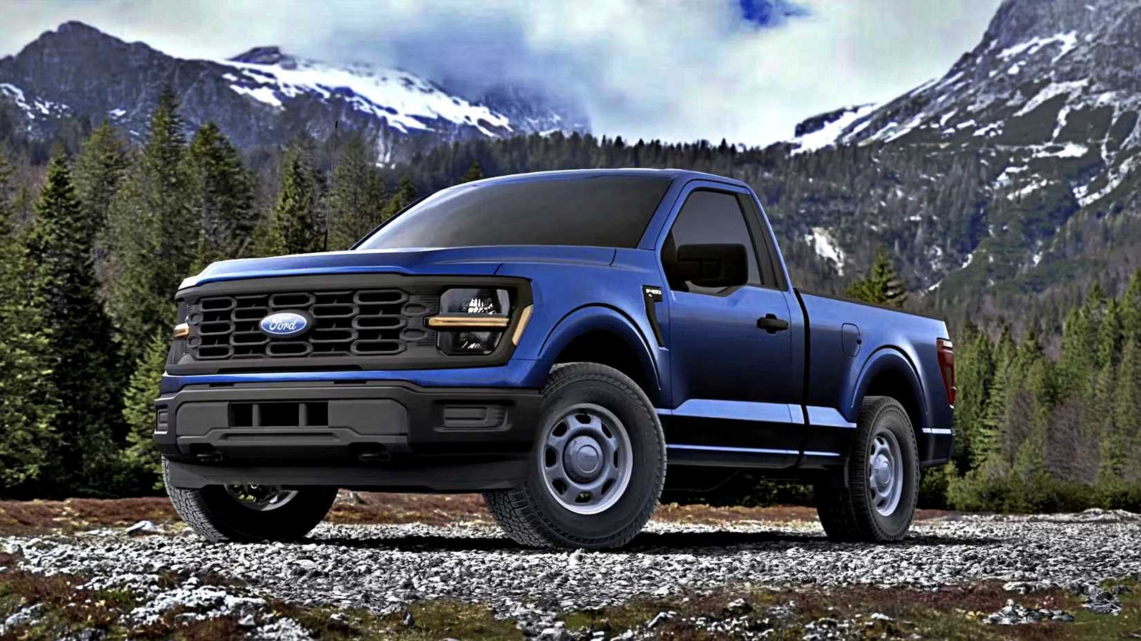 Blue 2024 Ford F-150 XL