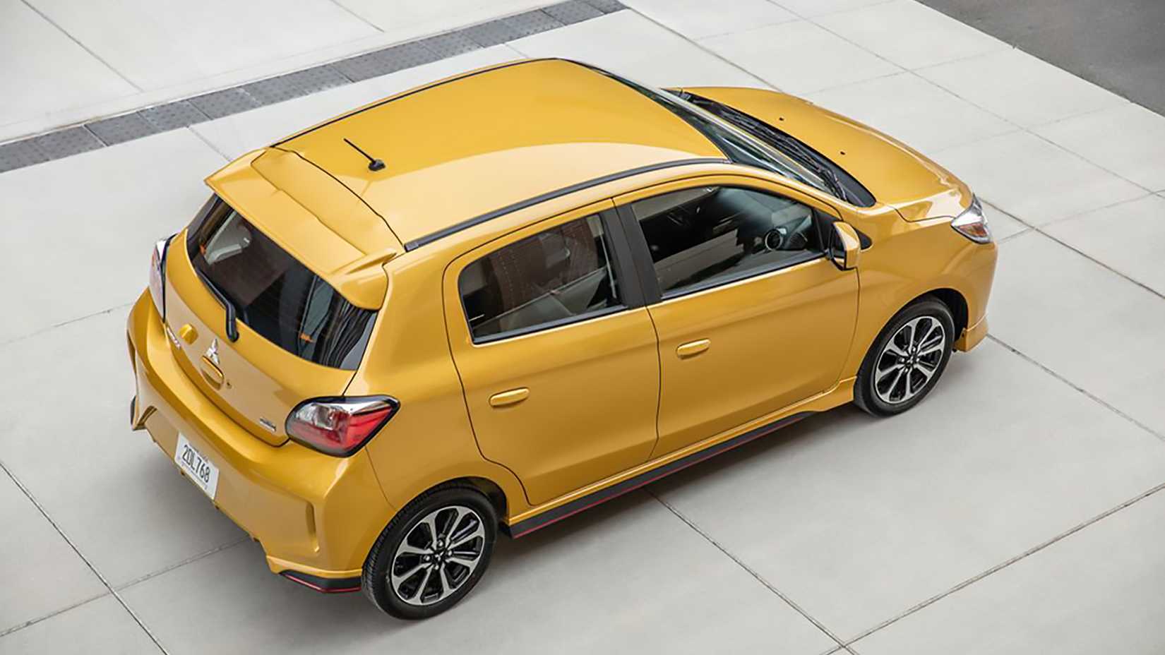 A Yellow 2024 Mitsubishi Mirage 