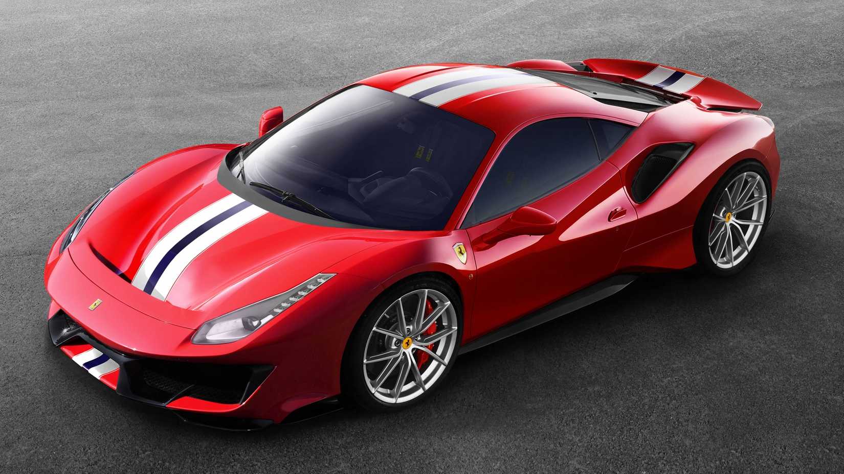 Red Ferrari 488 Pista