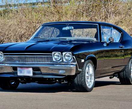 Chevrolet Chevelle Malibu preto 1968