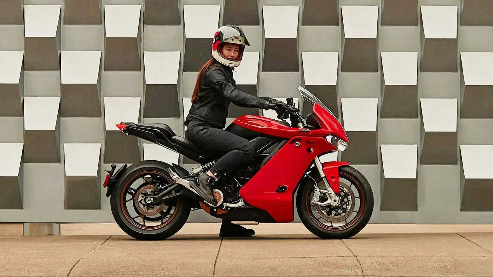 Rider sitting on a 2024 Zero SR/S
